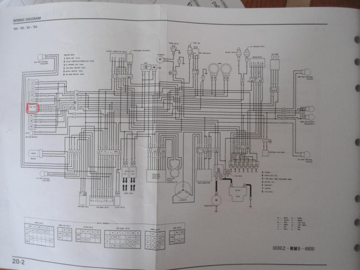 Схема хонда партнер. Электрическая схема Honda Shadow VT 1100c. Цветная схема Хонда вфр750ф.